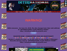 Tablet Screenshot of internationalelvispresleyfever.heberg-forum.net